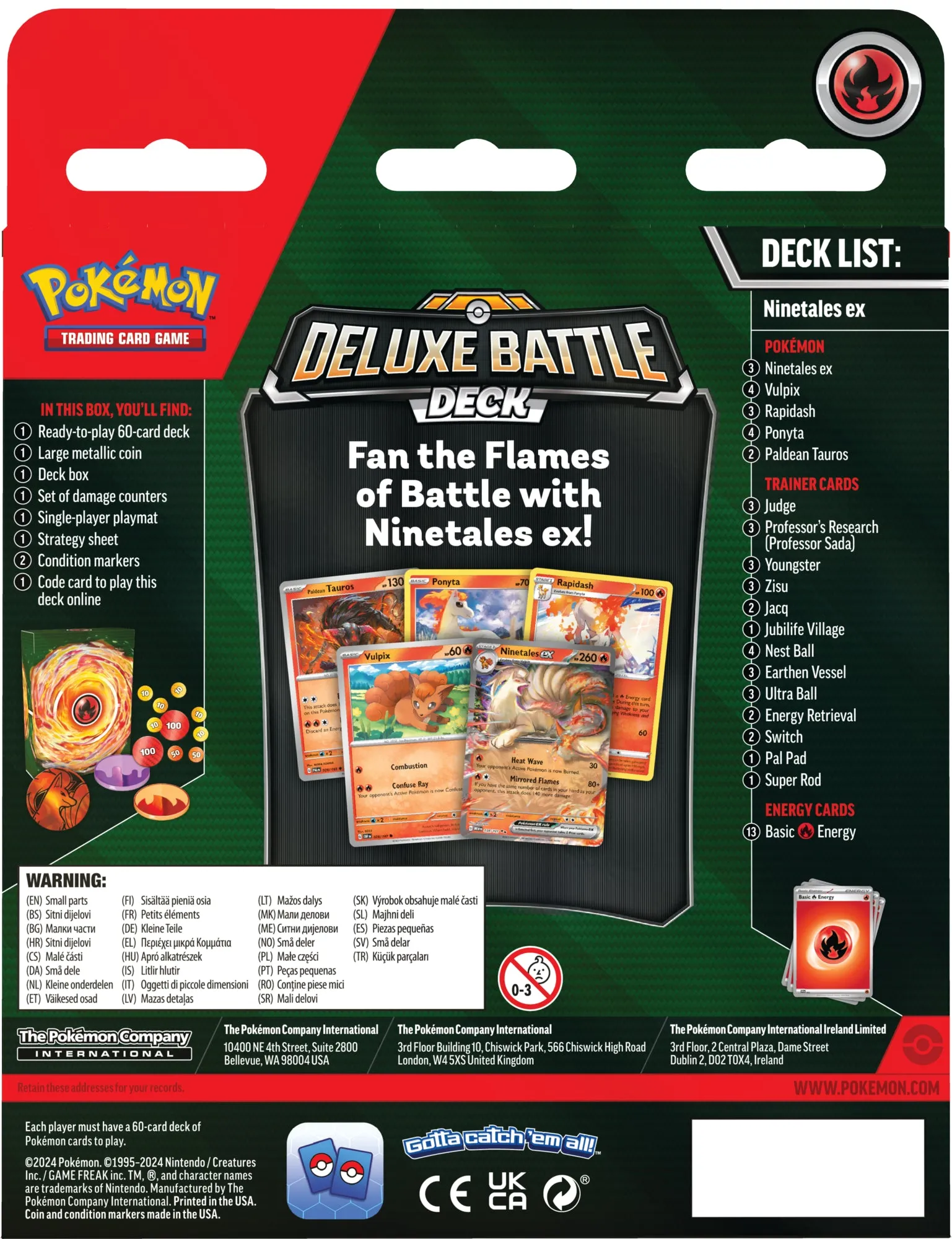 Pokémon Deluxe Battle Deck | Ninetales ex