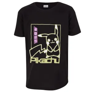 Pokémon Pikachu Black & Neon T-Shirt