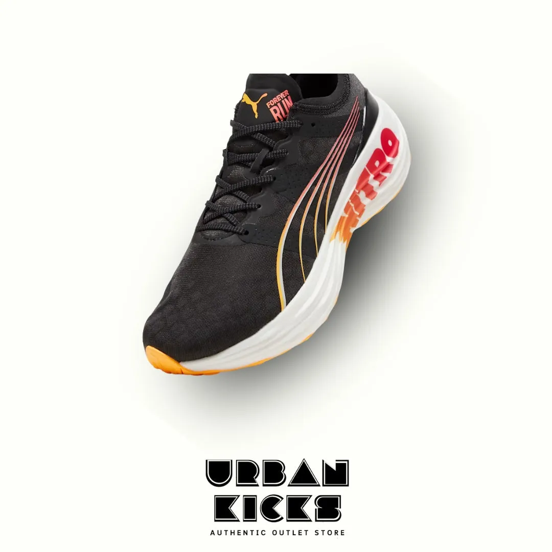 PUMA ForeverRun NITRO – Black, Sun Stream, Sunset Glow
