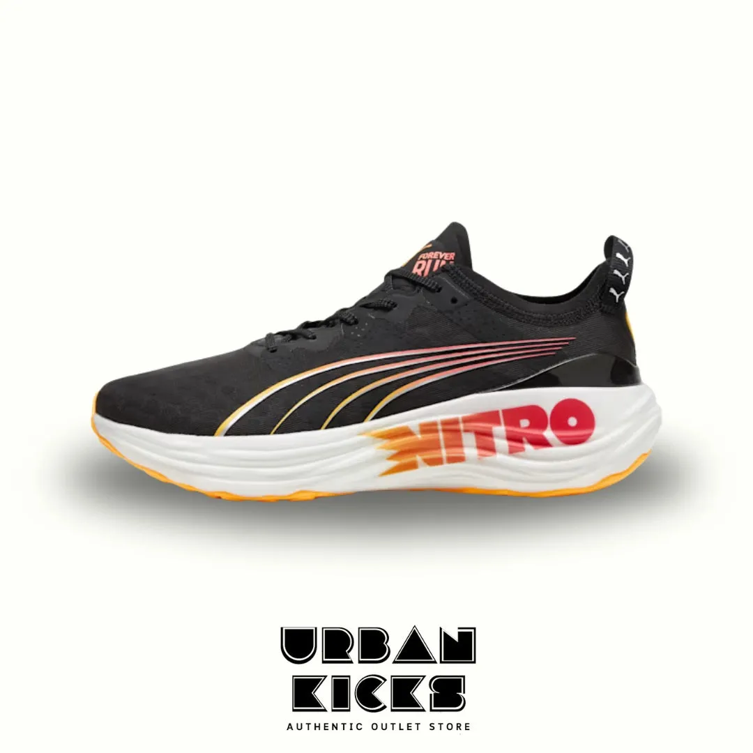 PUMA ForeverRun NITRO – Black, Sun Stream, Sunset Glow