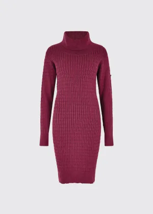 Raheen Fitted Dress - Currant
