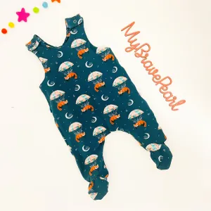 Ready To Ship Newborn Footed Romper