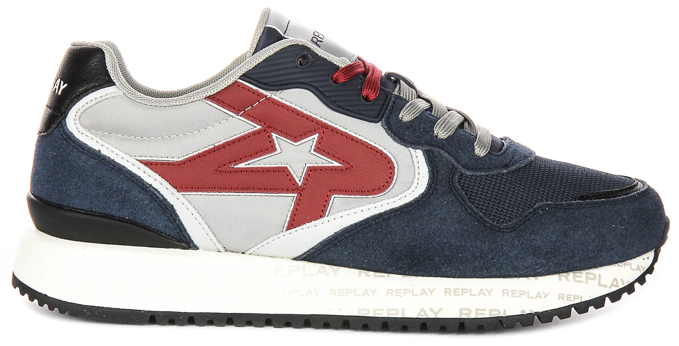 Replay Fiber M Sense In Navy Red For Men