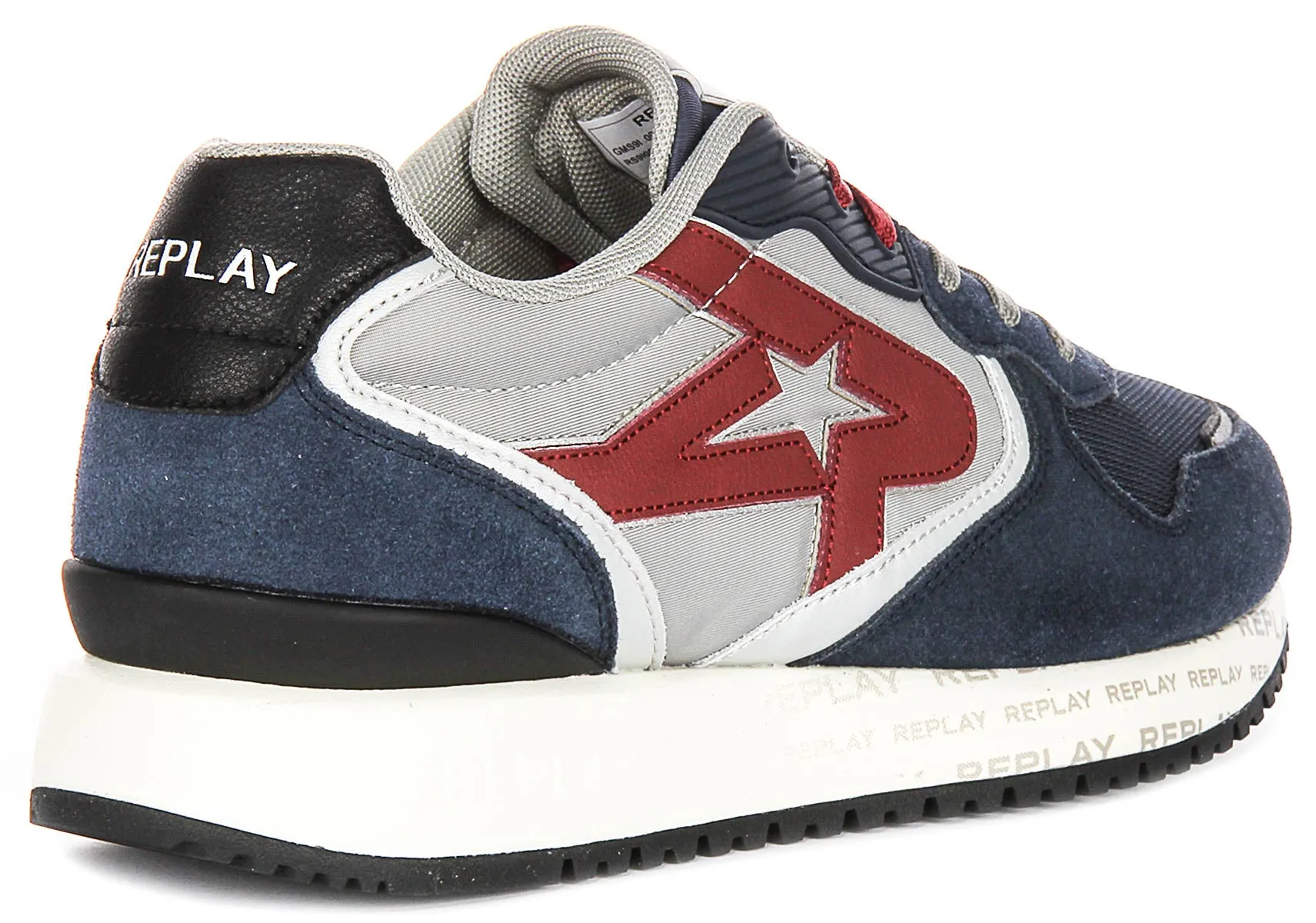 Replay Fiber M Sense In Navy Red For Men