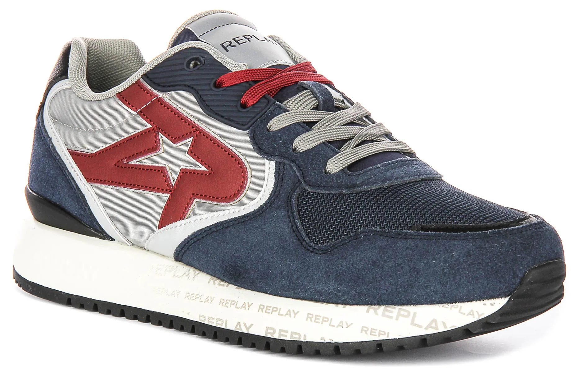 Replay Fiber M Sense In Navy Red For Men