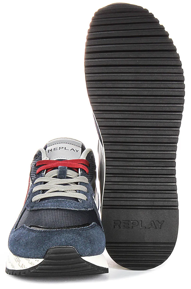 Replay Fiber M Sense In Navy Red For Men