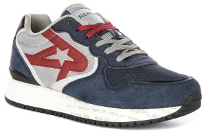 Replay Fiber M Sense In Navy Red For Men