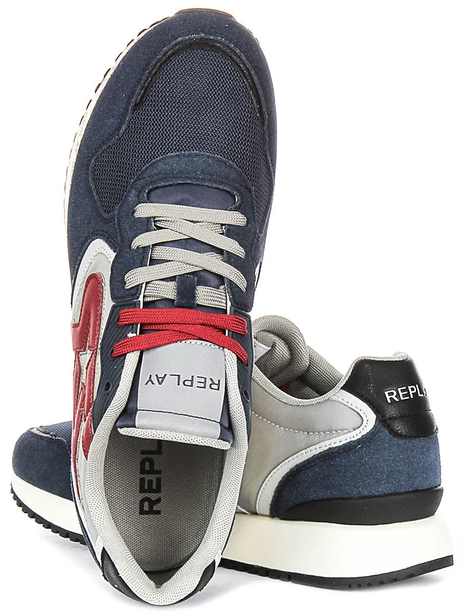 Replay Fiber M Sense In Navy Red For Men