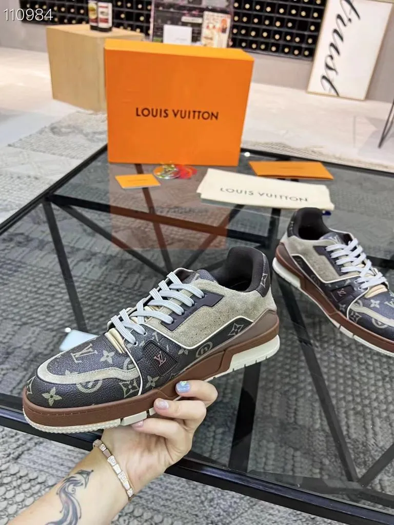 Retro Leather Trainers
