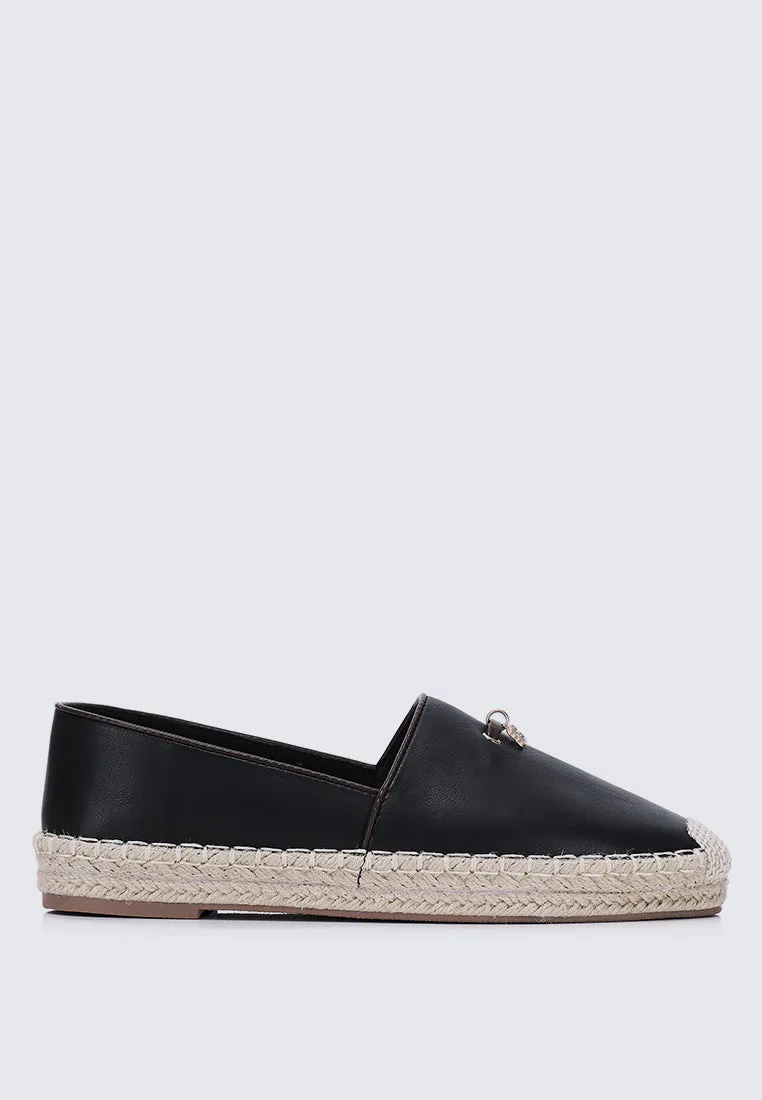 Roberta Comfy Espadrilles In Black