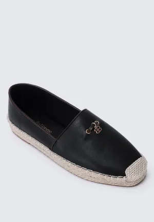 Roberta Comfy Espadrilles In Black