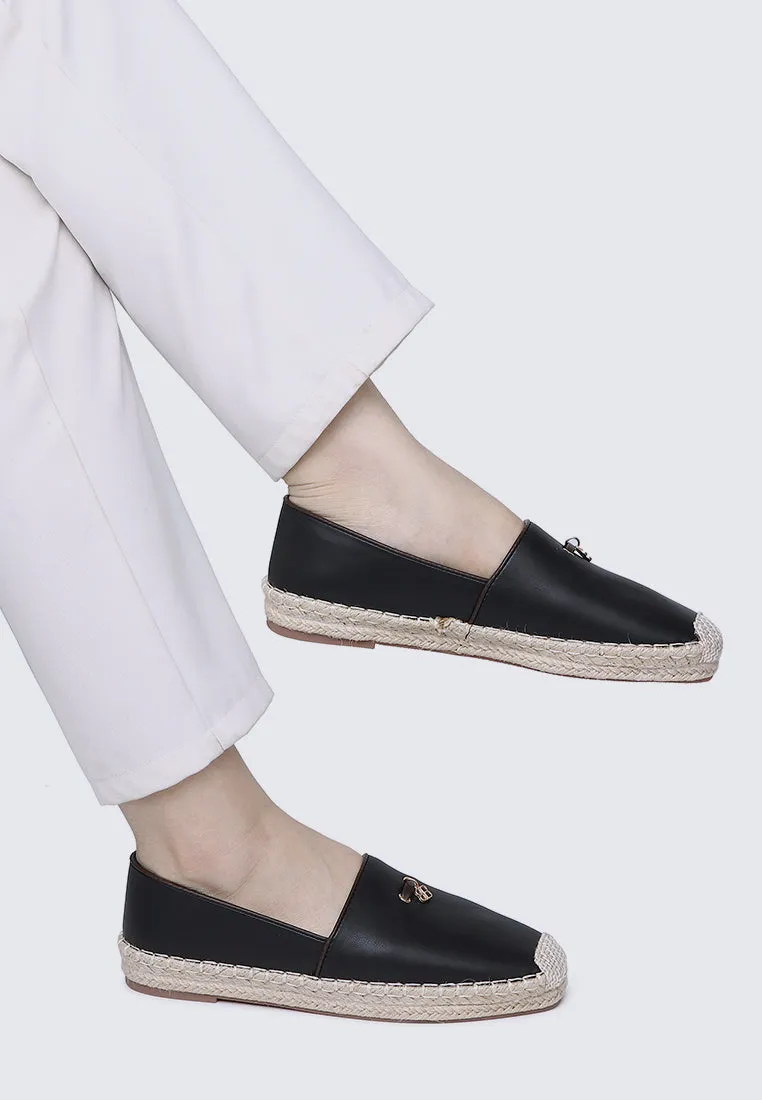 Roberta Comfy Espadrilles In Black