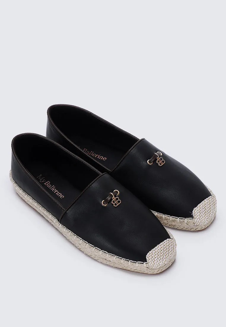 Roberta Comfy Espadrilles In Black