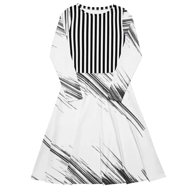 Rockin Long Sleeve Midi Dress to Turn Heads