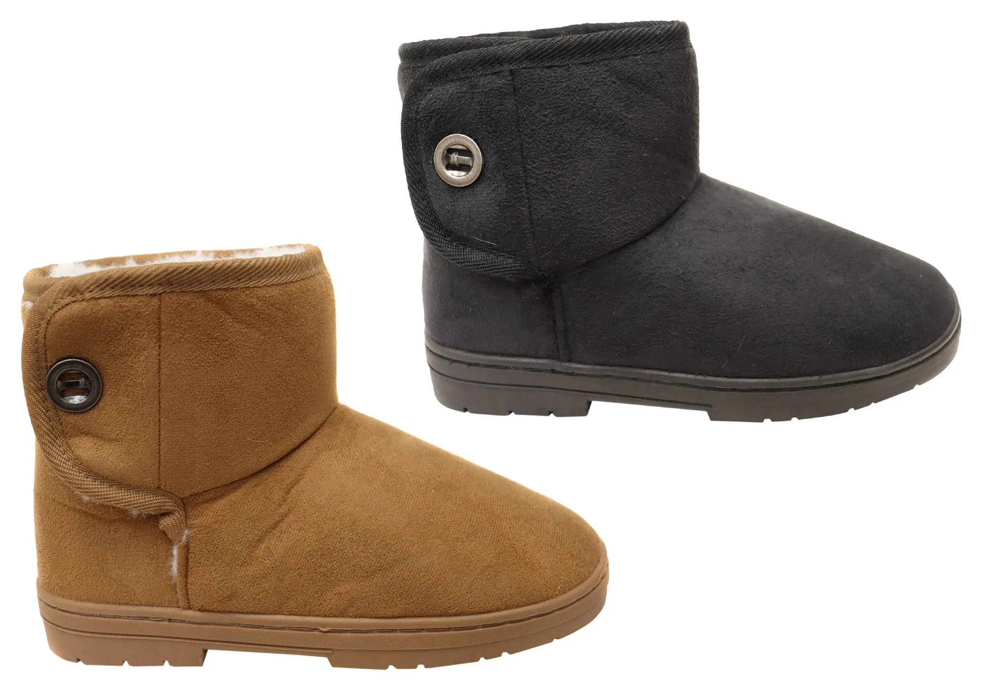 Scholl Orthaheel Fluffy II Womens Comfort Supportive Slippers Boots