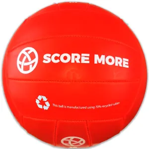 Score More Football Trainer Size 5 Red PREPUMPED! 70% recycled rubber
