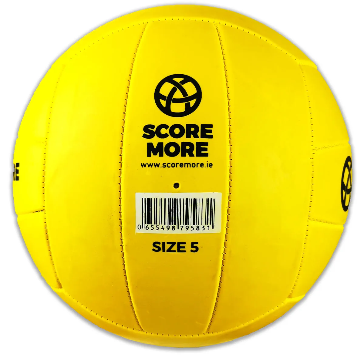Score More Football Trainer Size 5 Yellow PREPUMPED! 70% recycled rubber
