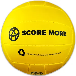 Score More Football Trainer Size 5 Yellow PREPUMPED! 70% recycled rubber