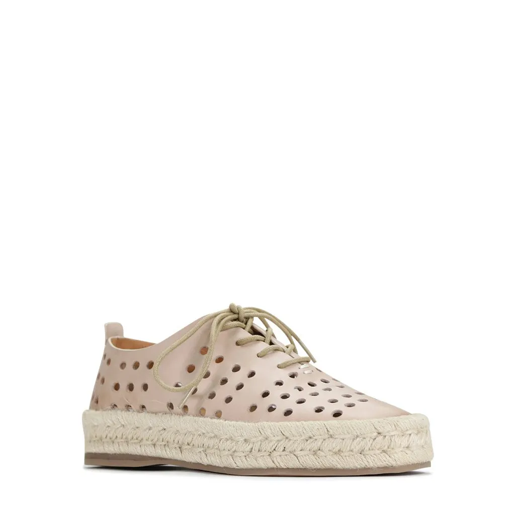 SEASHELL LEATHER ROPE SNEAKERS