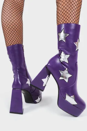 Seeking Stars Platform Ankle Boots