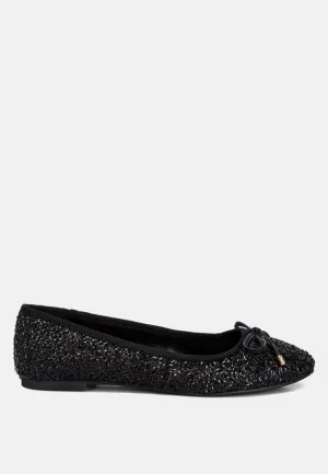 Sequin Embellished Ballet Flats By MODE