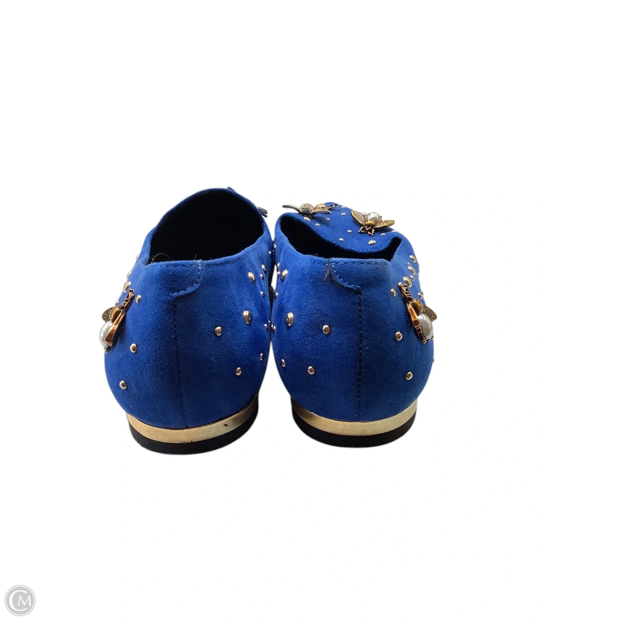 Shoes Flats By Cmc In Blue, Size: 6(36)