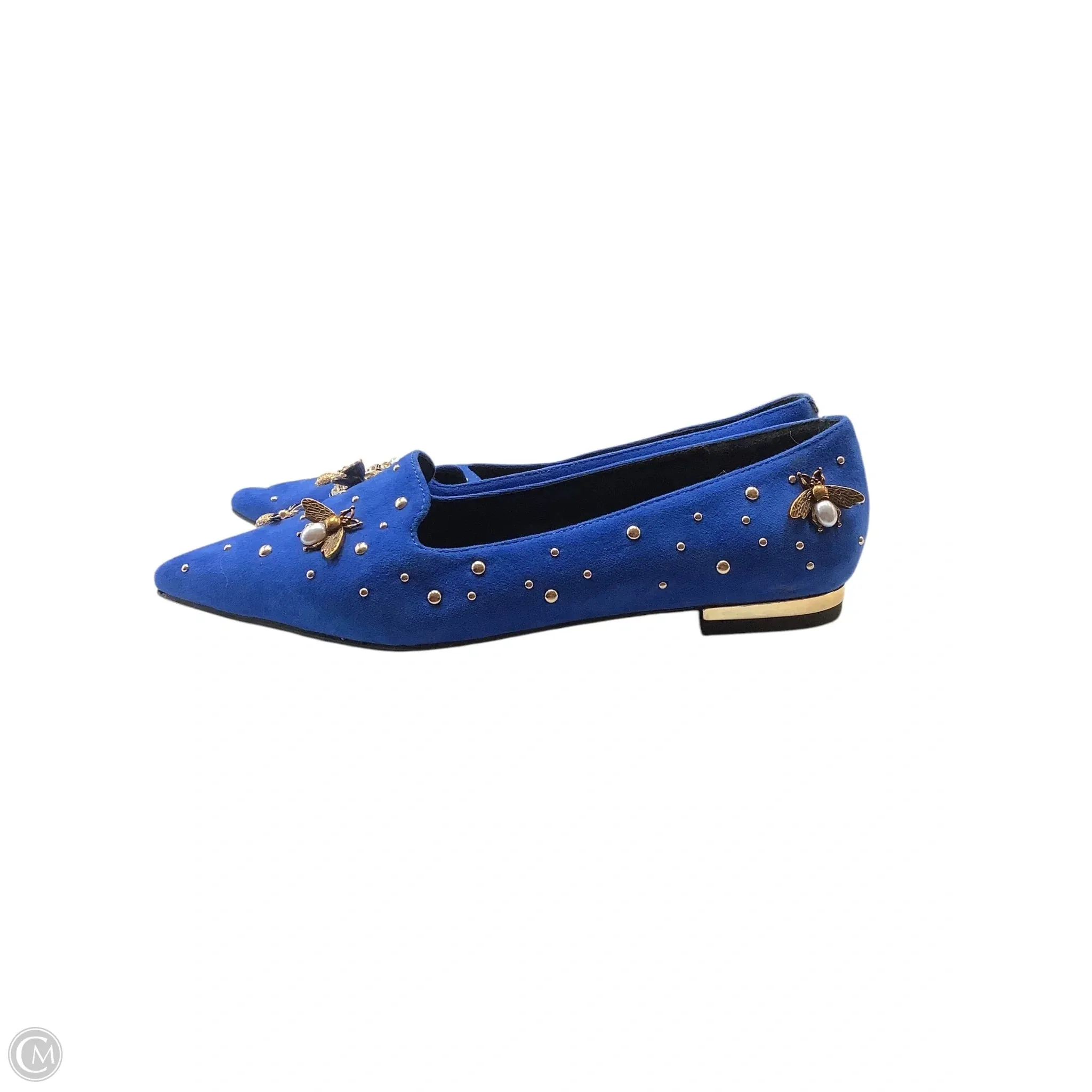 Shoes Flats By Cmc In Blue, Size: 6(36)