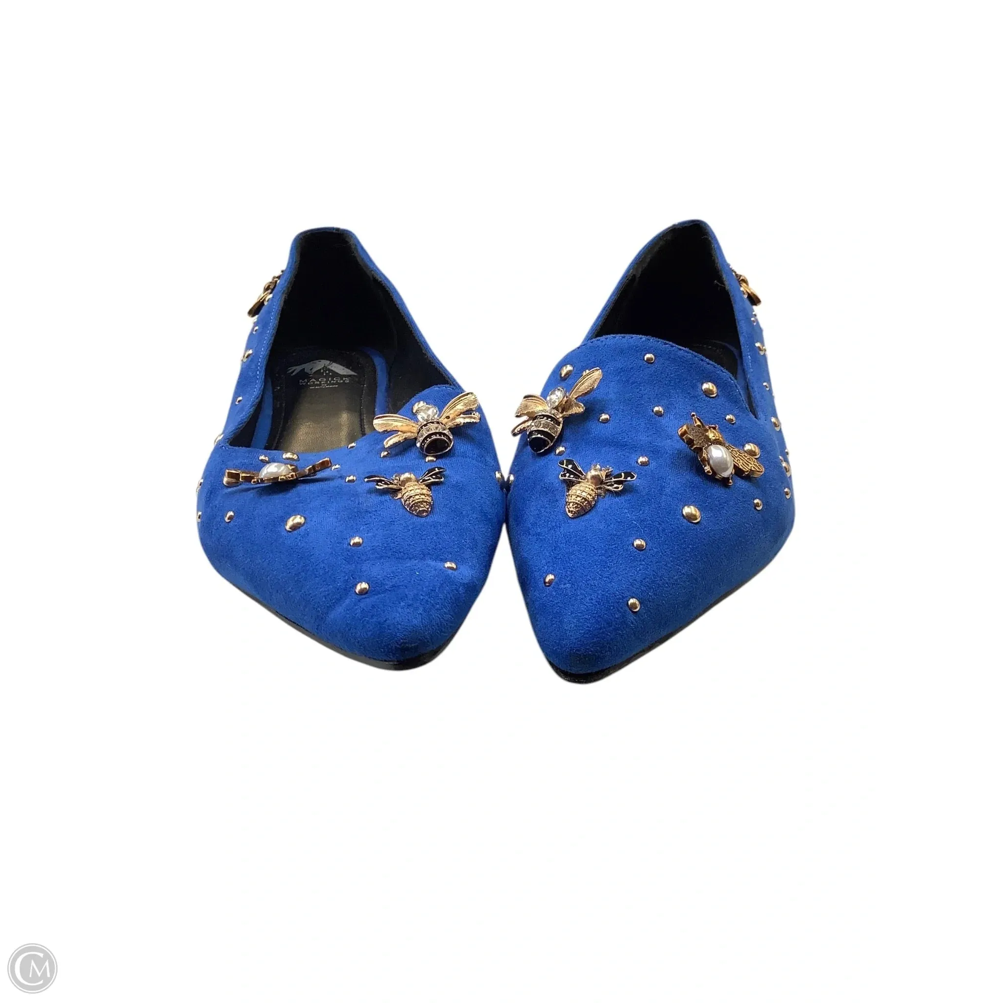 Shoes Flats By Cmc In Blue, Size: 6(36)