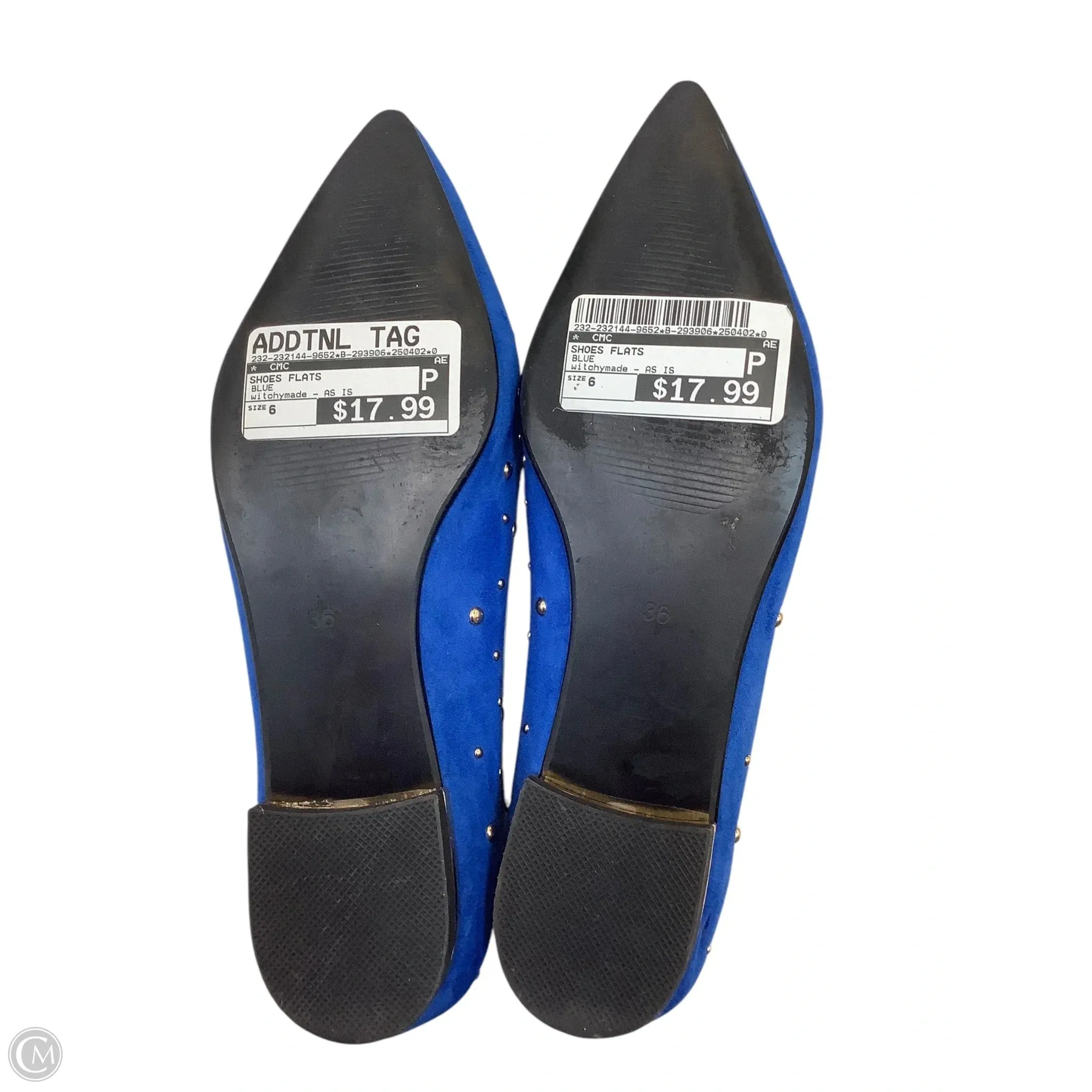 Shoes Flats By Cmc In Blue, Size: 6(36)