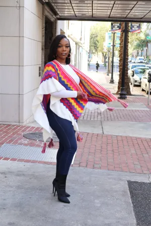 Siesta Sass Open Front Poncho