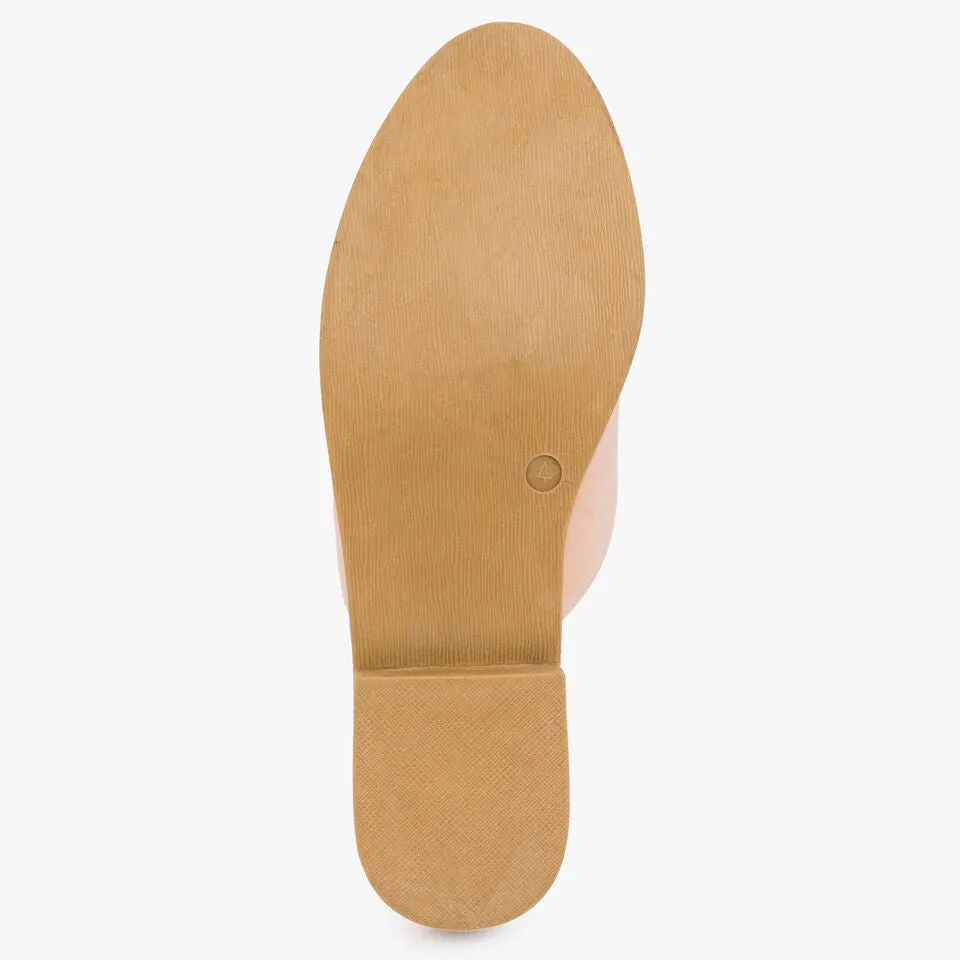 Slip on tassle flat loafers