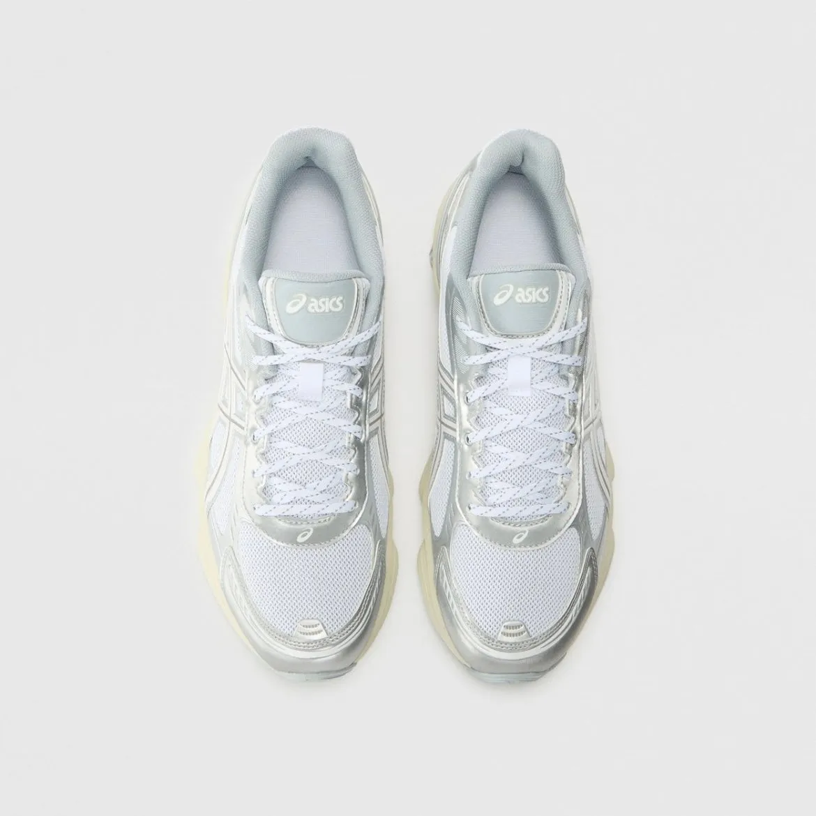 Sneaker running Asics Gel-Kinetic Fluent in pelle e tessuto con gel grigio