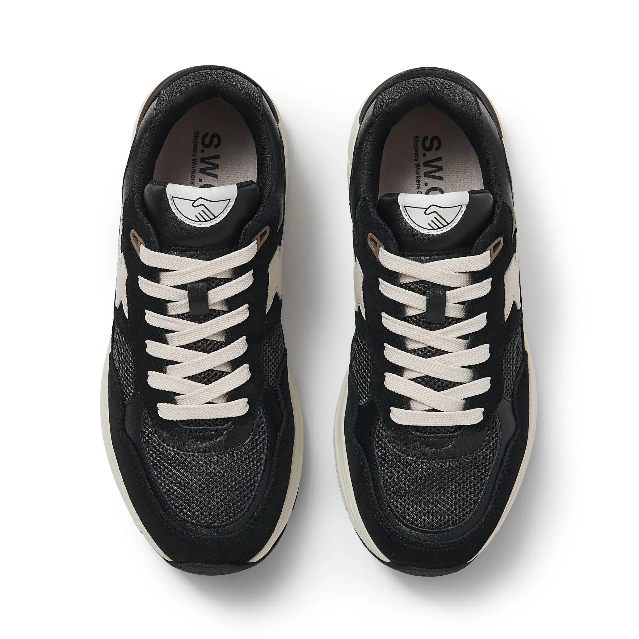 Sneakers AMIEL S-STRIKE Suede Mix Black-Grey