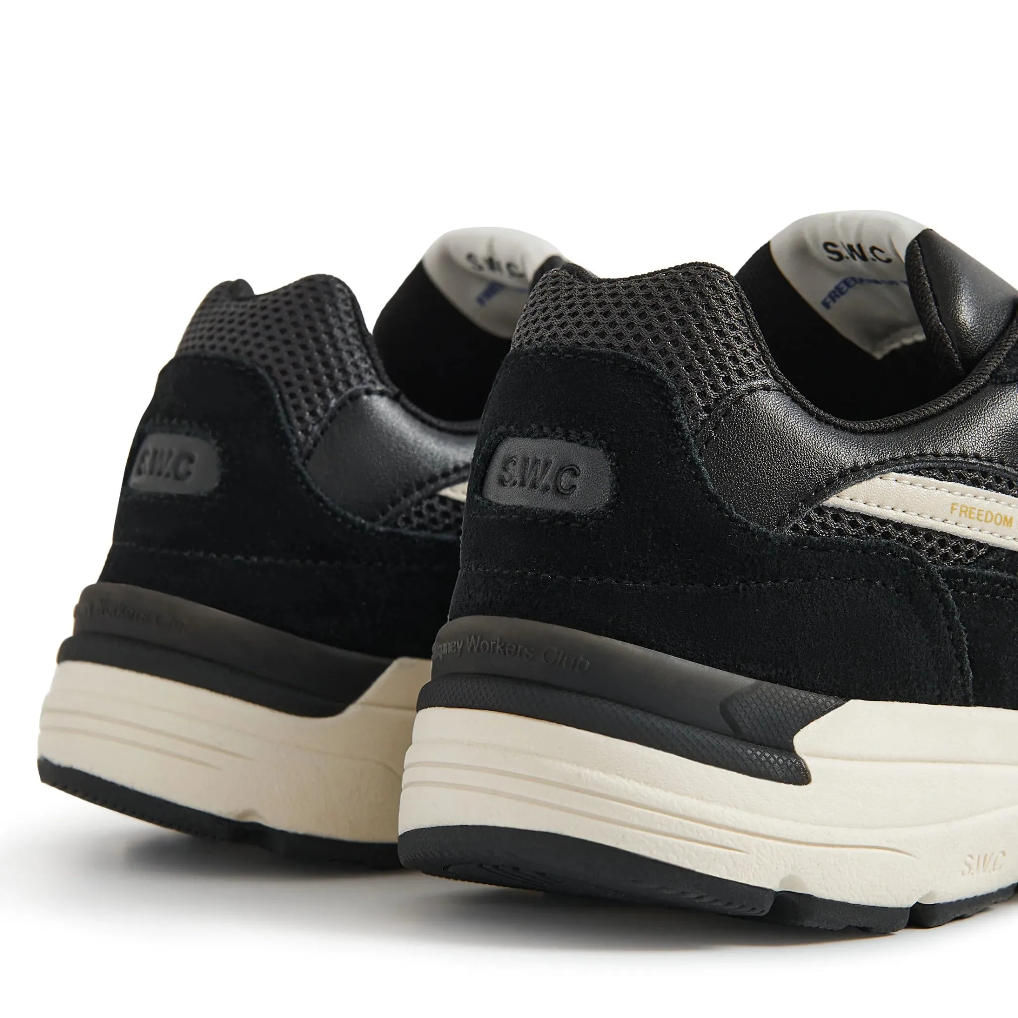 Sneakers AMIEL S-STRIKE Suede Mix Black-Grey