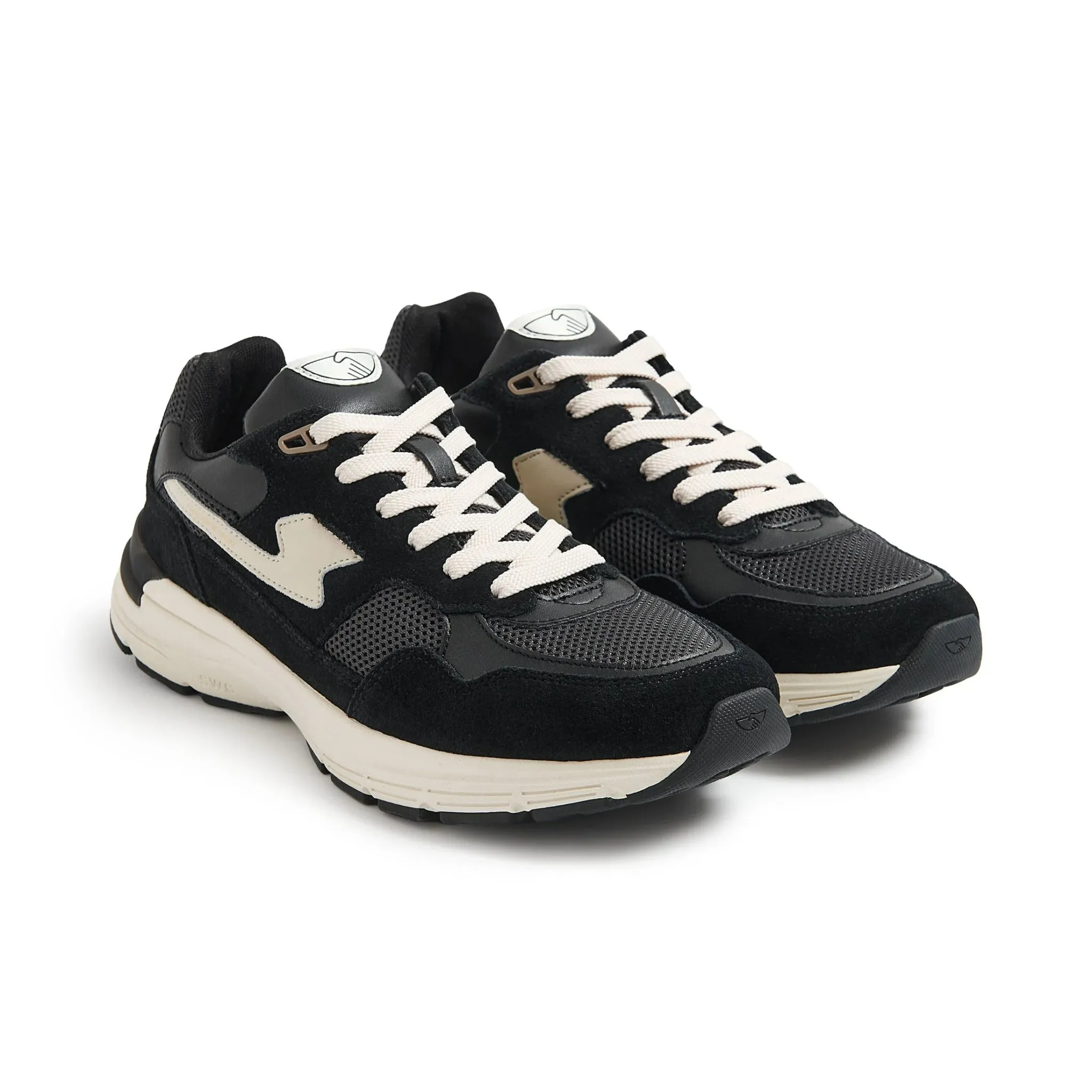 Sneakers AMIEL S-STRIKE Suede Mix Black-Grey