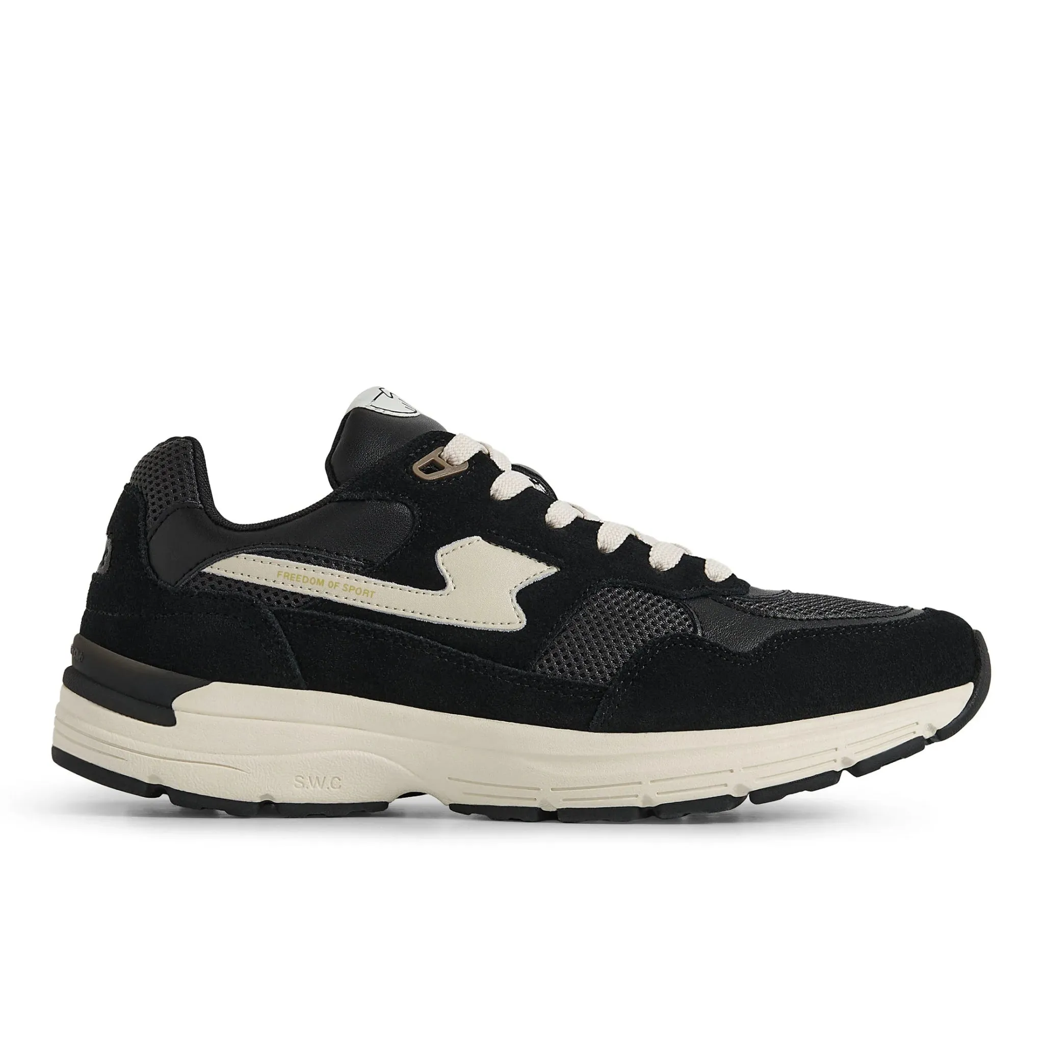 Sneakers AMIEL S-STRIKE Suede Mix Black-Grey