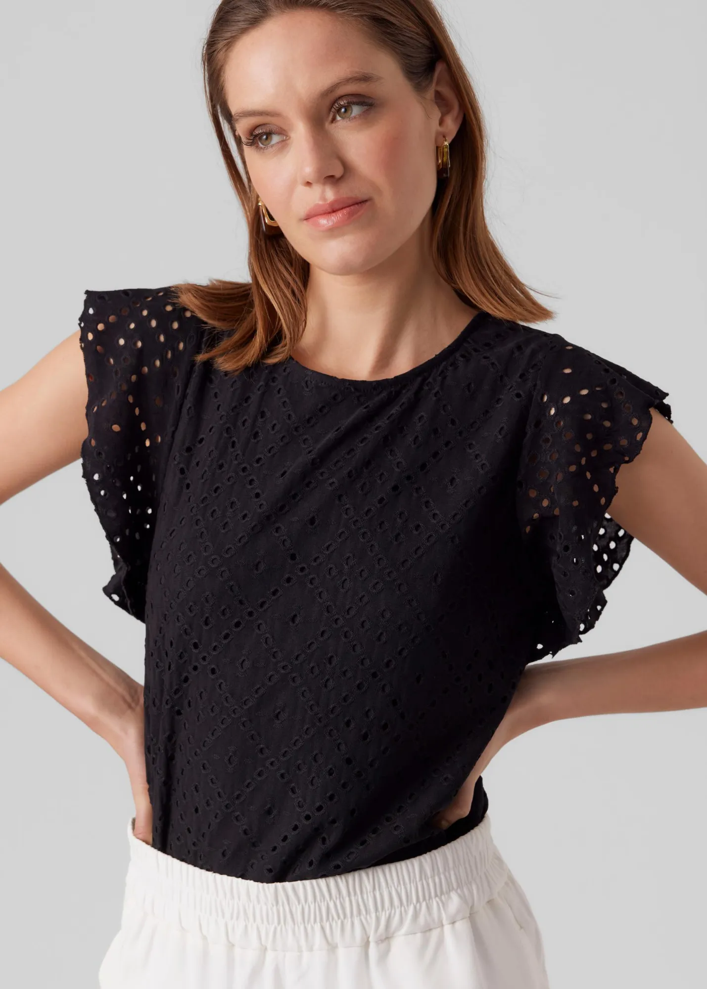 Snow White Broderie Anglaise Top