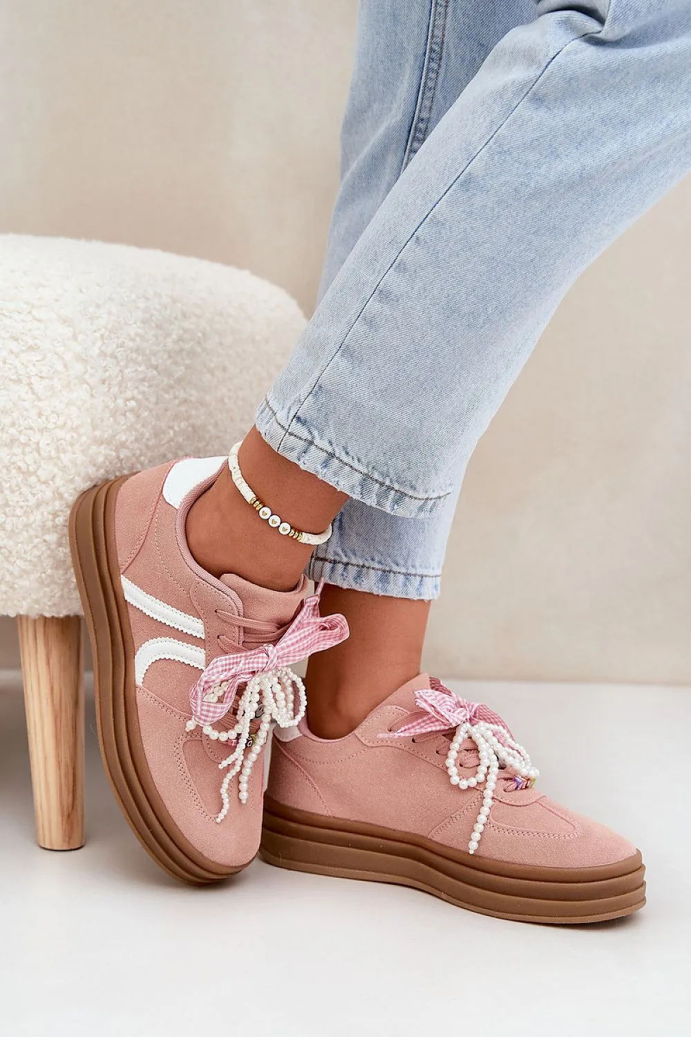 Step in style Pink Platform Sport Shoes Sneakers