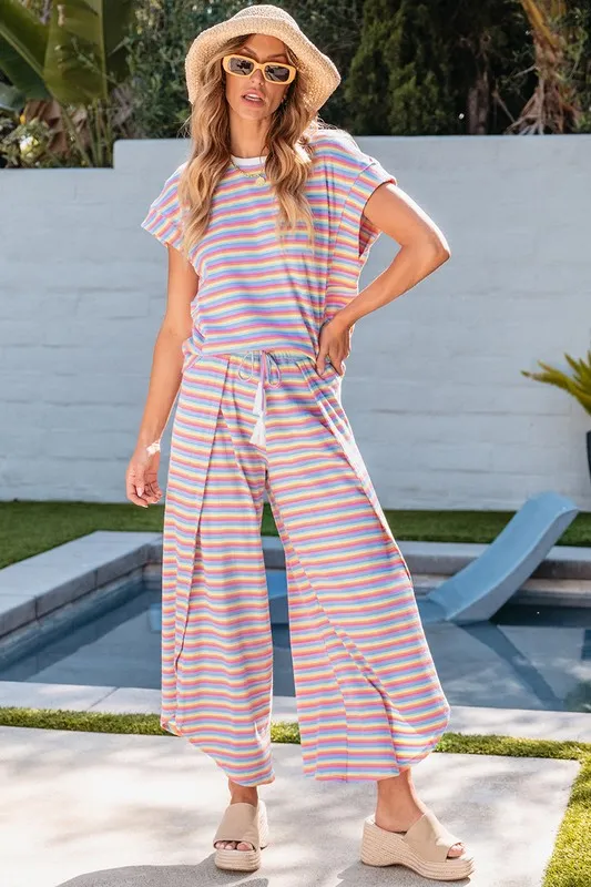 Striped colorful loungewear set