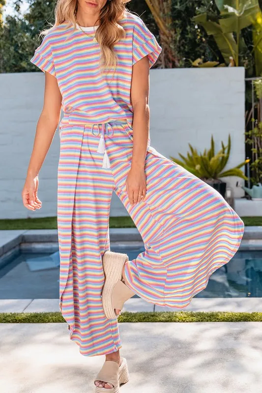 Striped colorful loungewear set