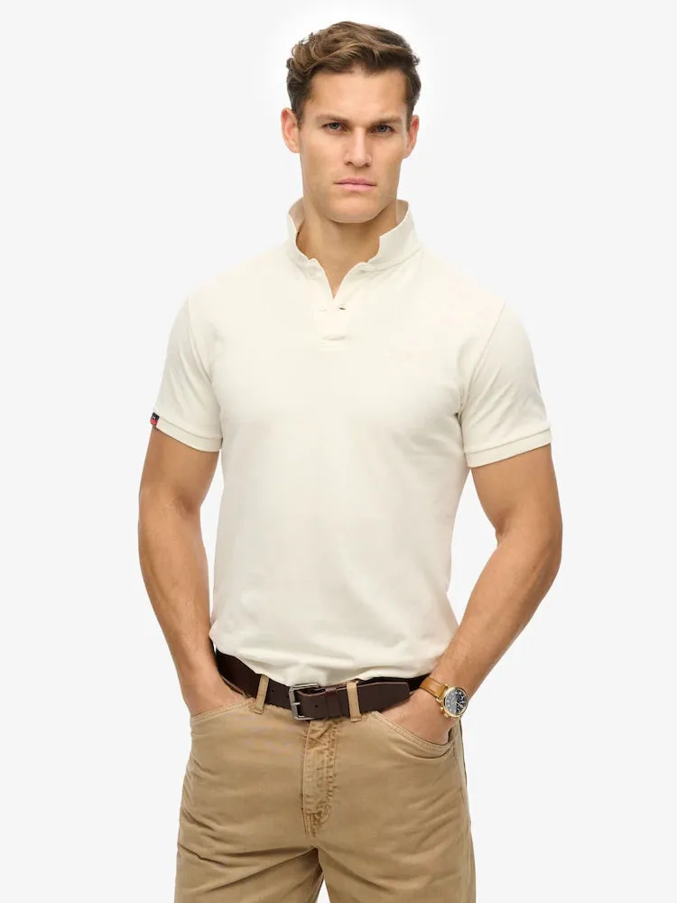 Superdry - Chalk White Vintage Destroy Polo Shirt