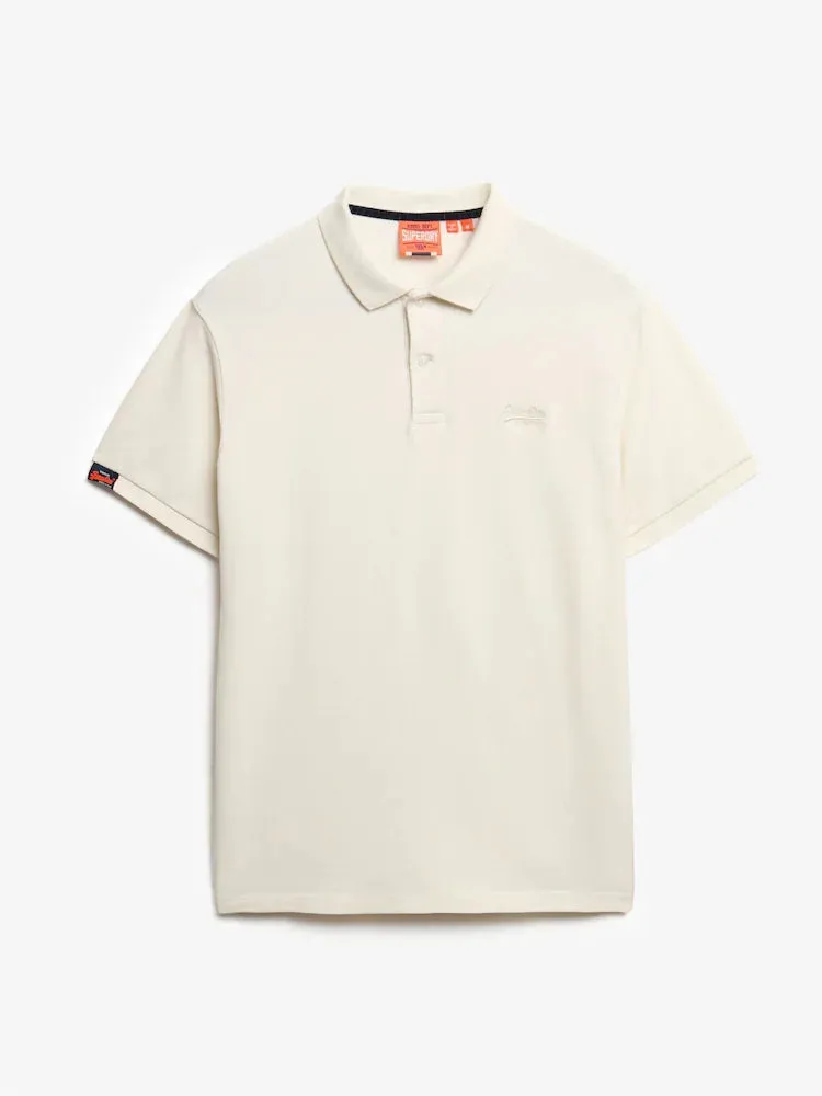 Superdry - Chalk White Vintage Destroy Polo Shirt