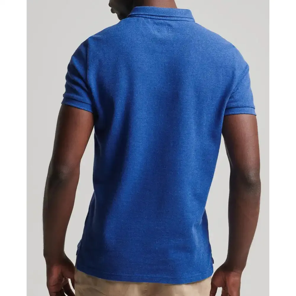 Superdry Men's Classic Pique Polo Shirt Varsity Blue