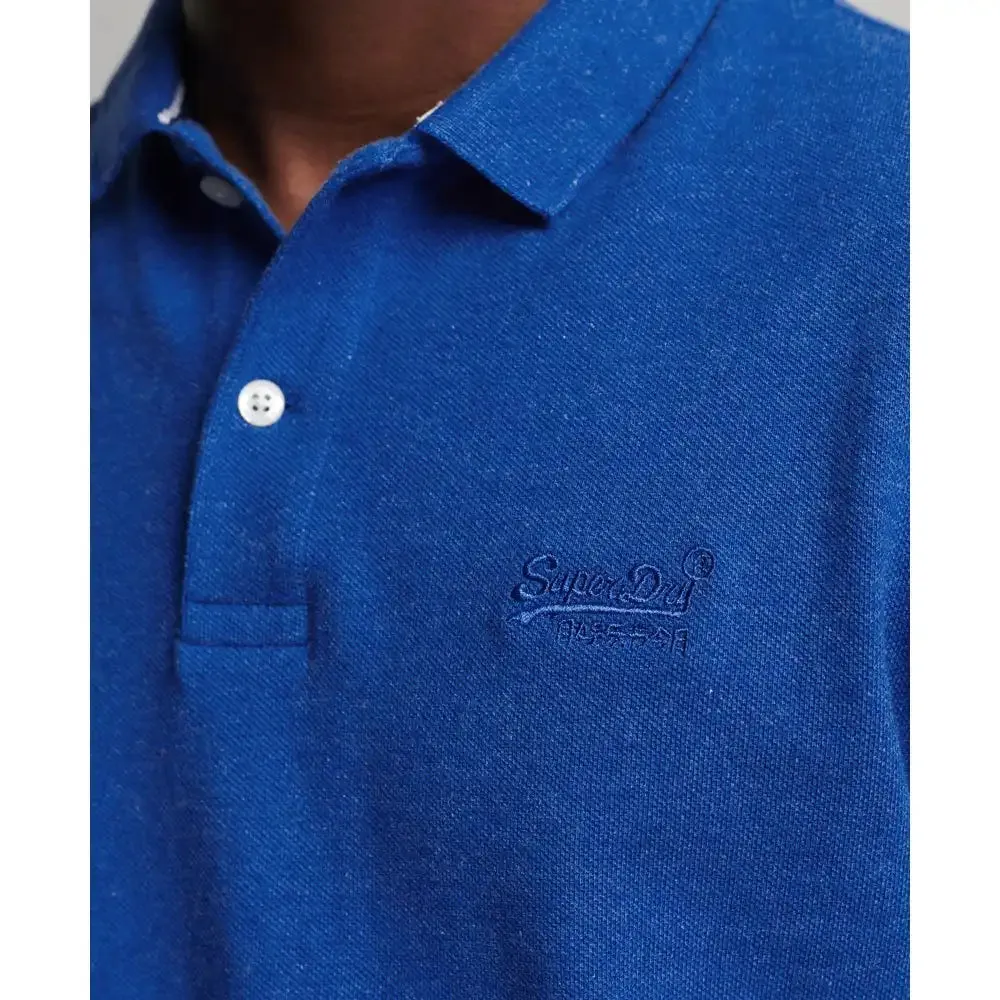 Superdry Men's Classic Pique Polo Shirt Varsity Blue