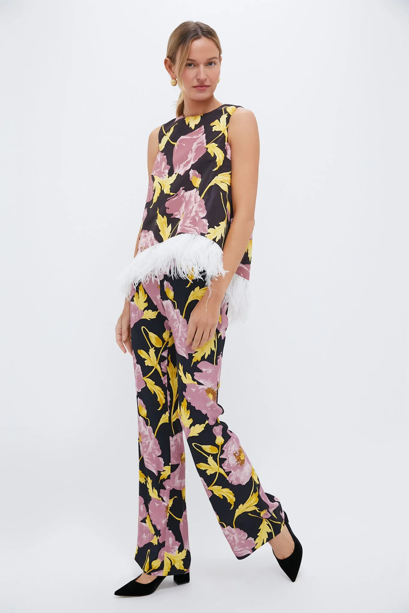 Sylph La Scala Top With Feathers