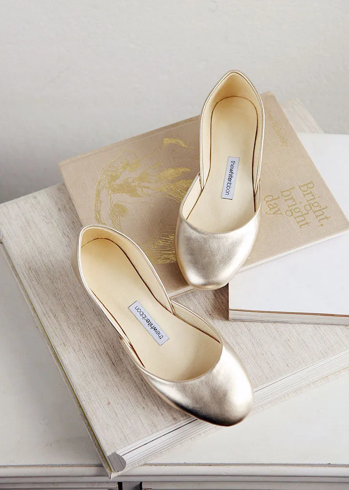 THEA BALLET FLATS – GOLD