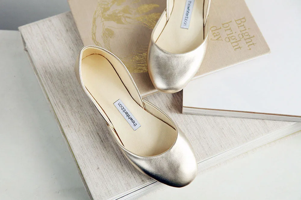 THEA BALLET FLATS – GOLD