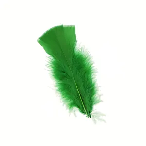 Turkey Feather Flats Dyed - Kelly