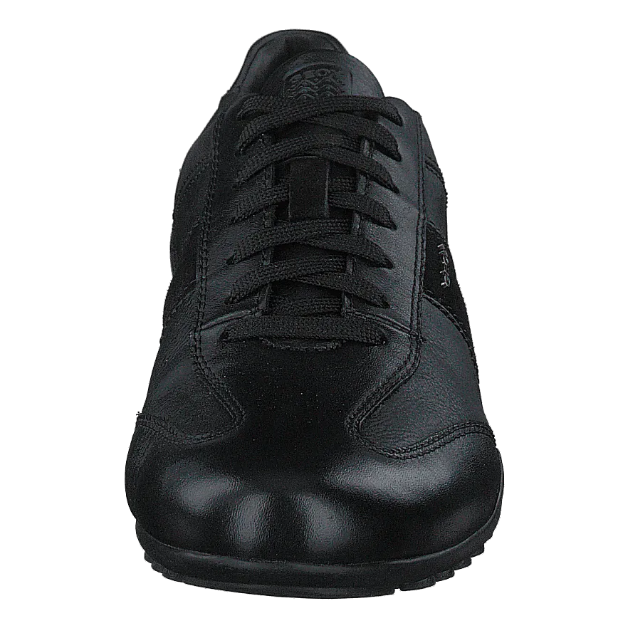U Wells A - Nappa wax.synt.lea Black