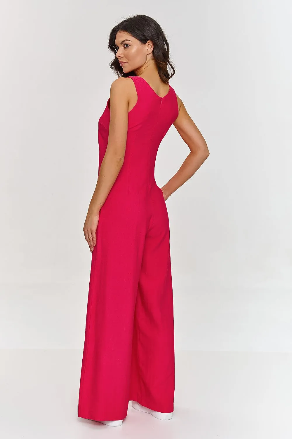 V-Neck Wide-Leg Jumpsuit Elegance